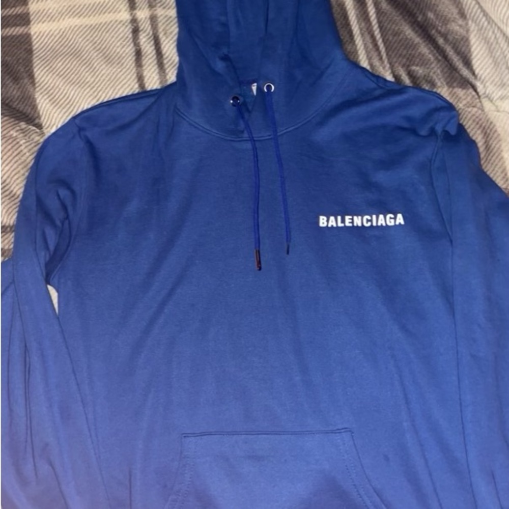 Blue Sapphire Balenciaga Medium Sweatshirt